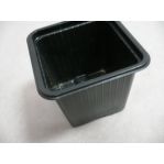 Стакан пластиковый черный 7*7*6,5 см