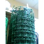 Решетка №20 цвет темно-зеленый ширина 2 м ячейка 45*45 мм 